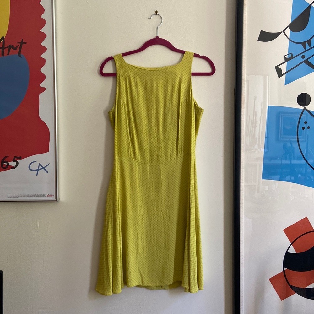 Vintage French Chartreuse Sun Dress